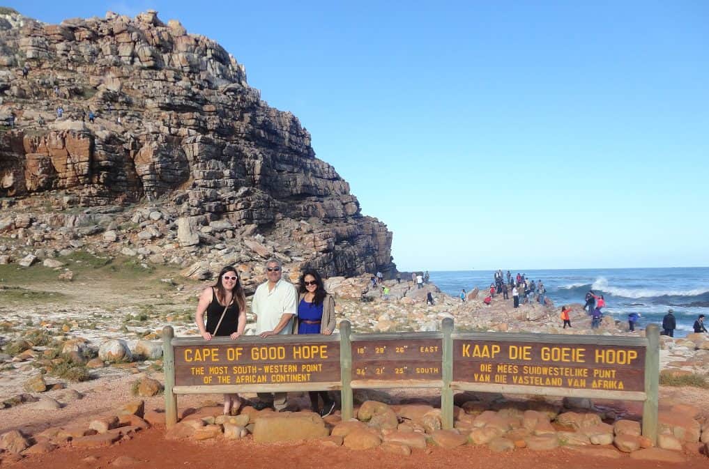 A Weekend in Cape Town, South Africa 16 Us & Papa Trevor at Cape of Good Hope!