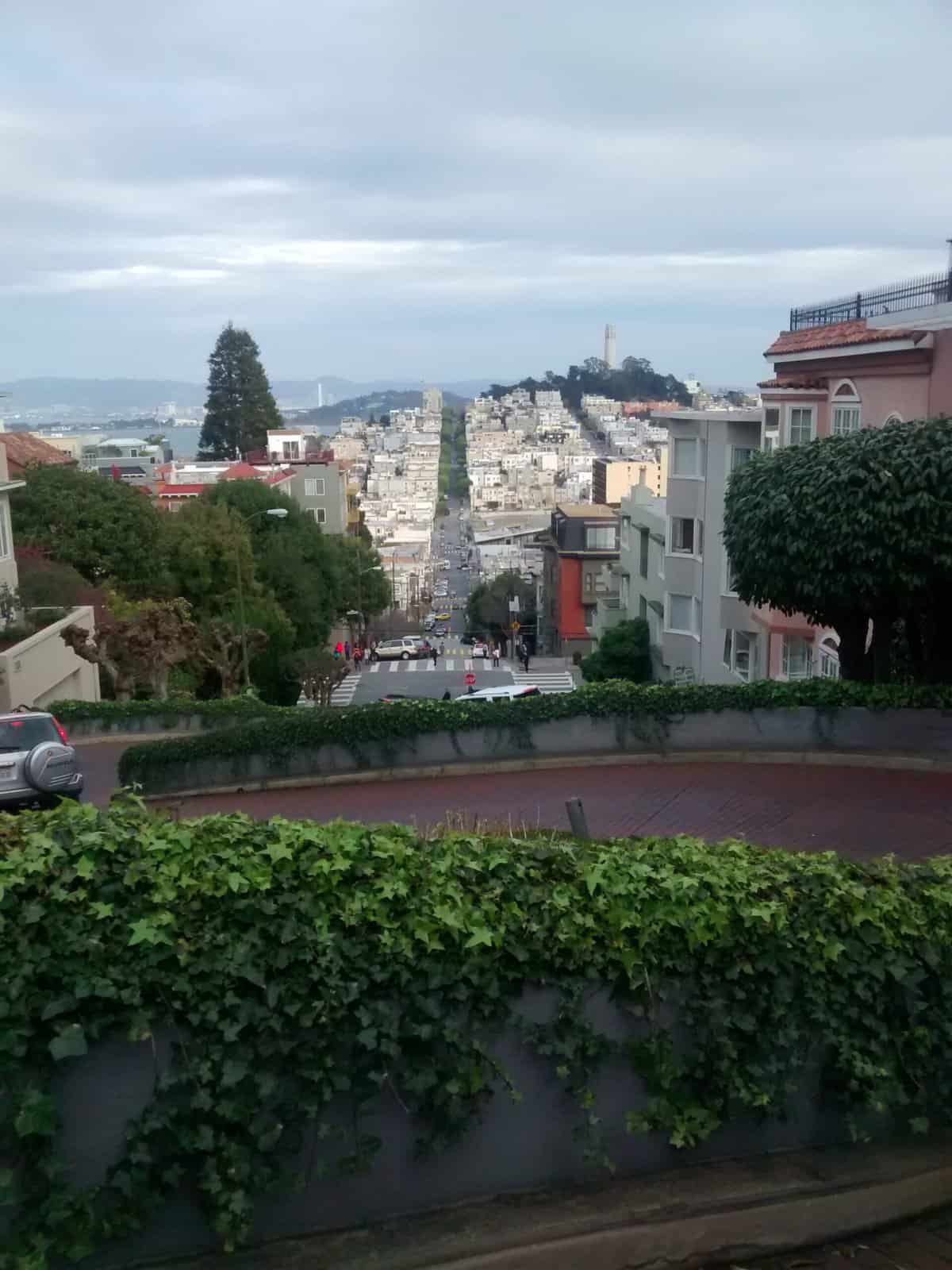 Winding down Lombard Street! 