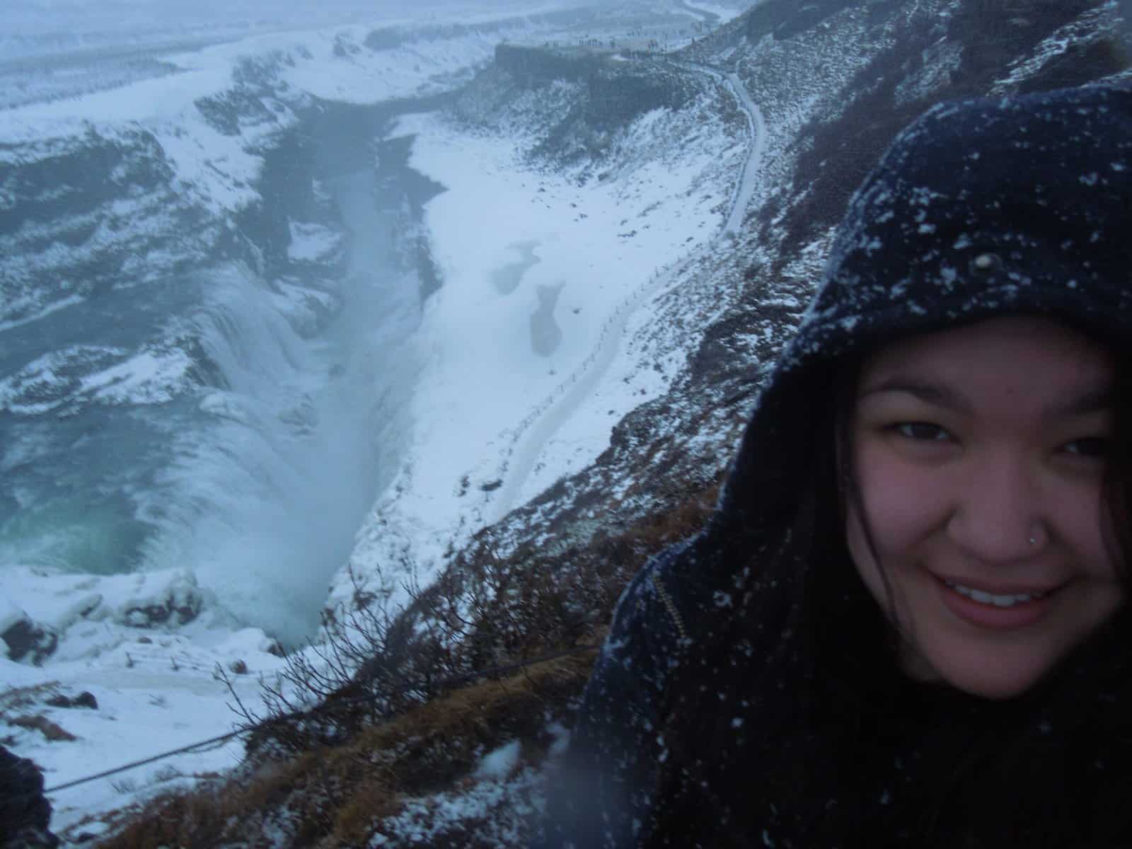 Exploring Gullfoss, Geysir & the Golden Circle in Iceland 10 Selfie at Gullfoss