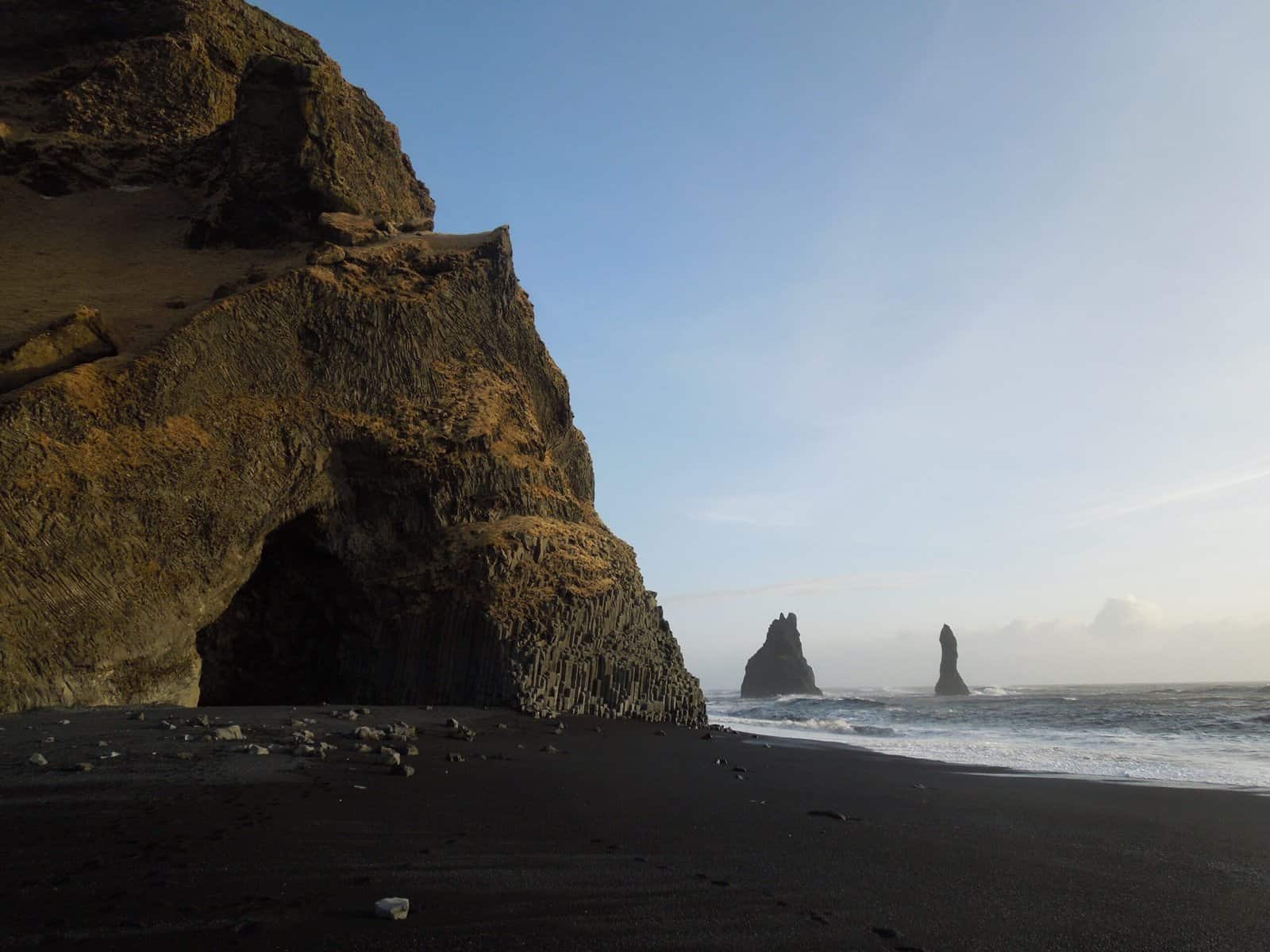 The Last of Iceland's South Coast 6 Cave on Reynisfjara black sand beach in Iceland
