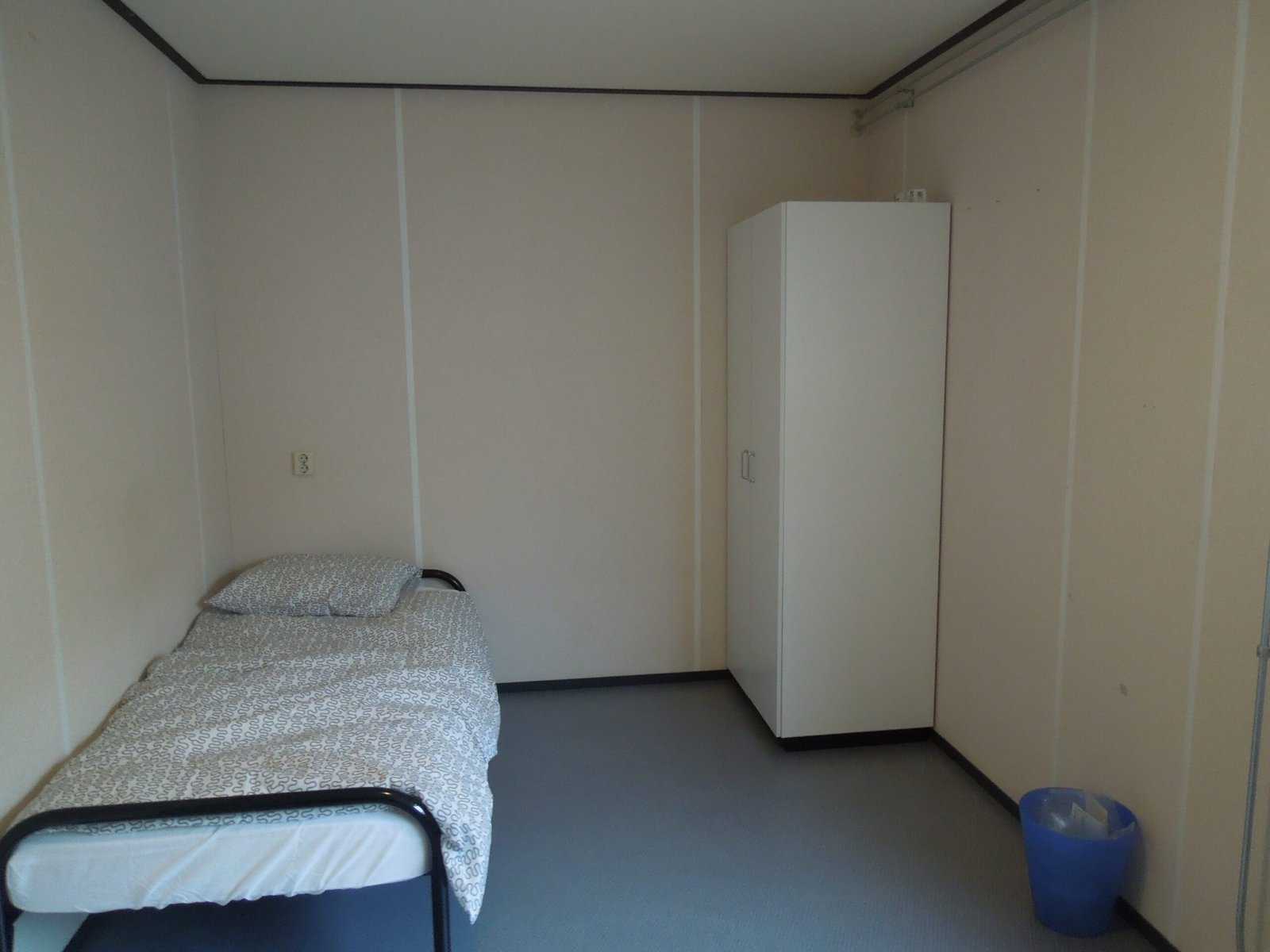 Arriving in Amsterdam to Study Abroad 8 My room in my student housing with a very basic bed and closet