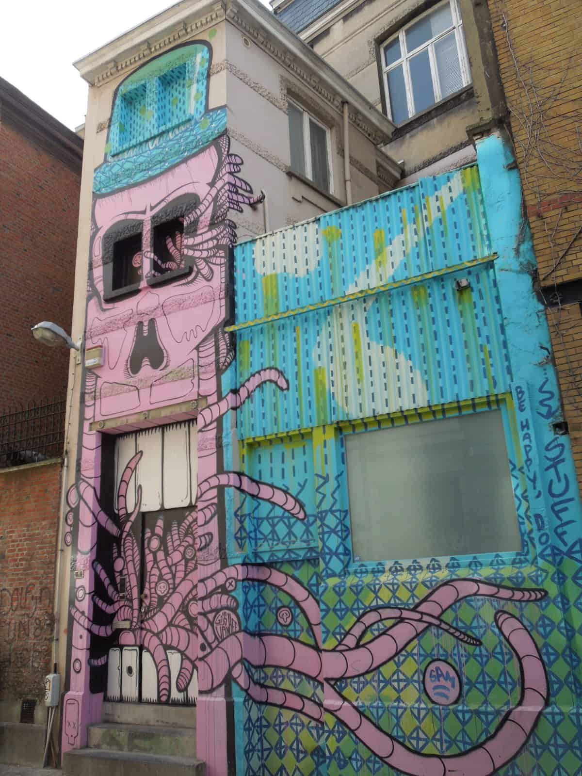 Graffiti street art in Antwerp