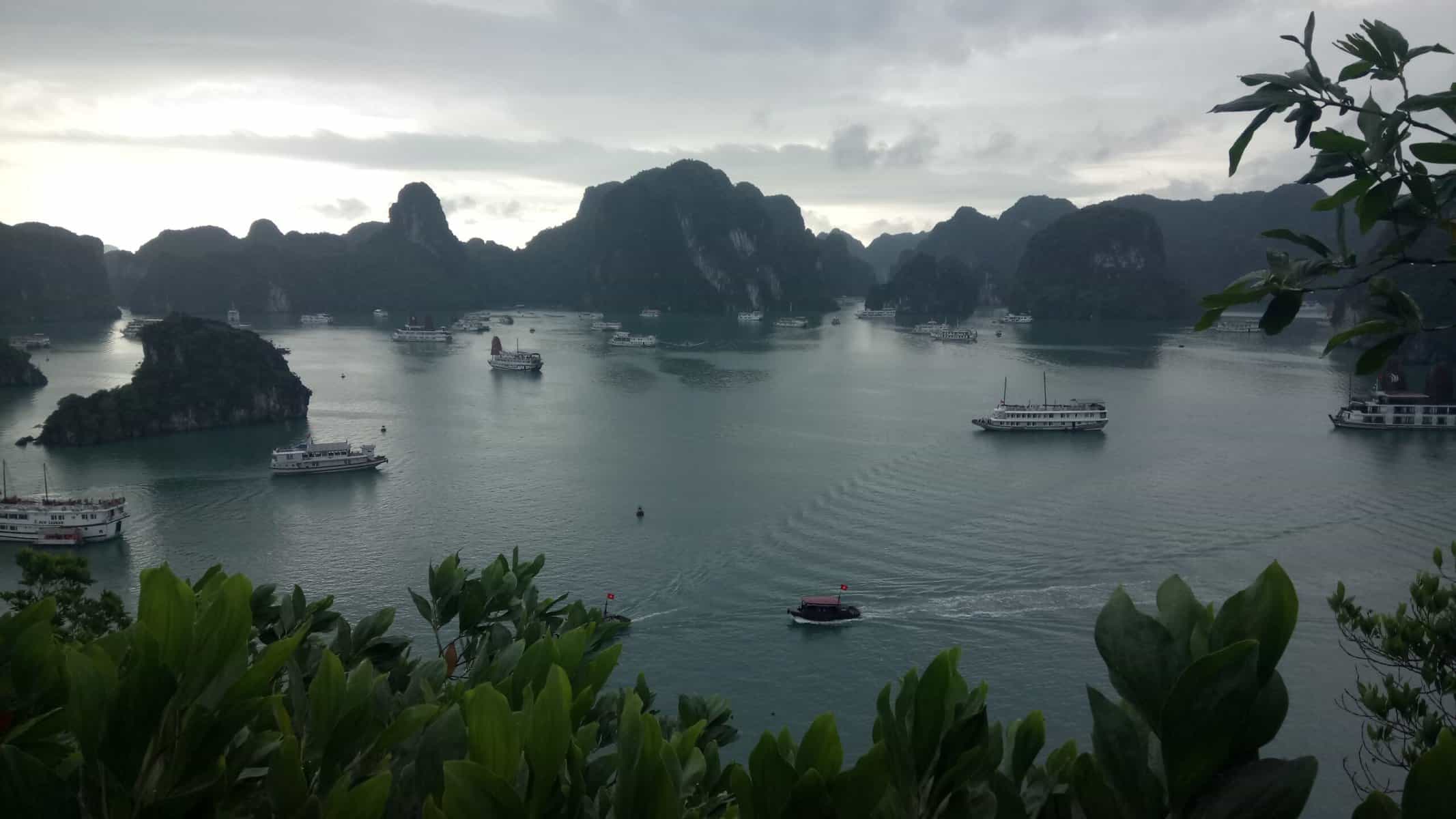 The view of Ha Long Bay from Ti Top Island, Vietnam, 3 weeks in Southeast Asia
