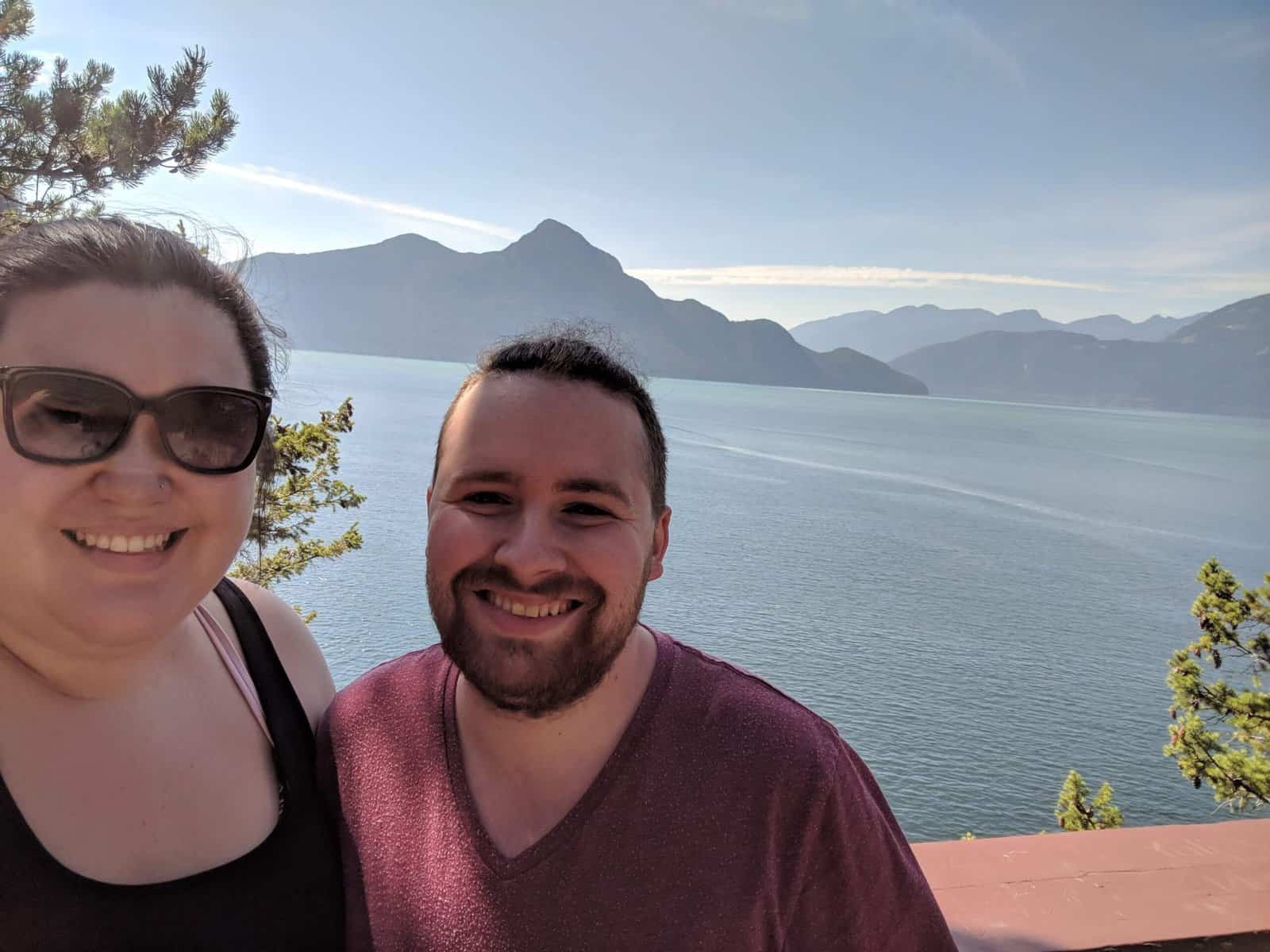 Selfie at viewpoint at Porteau Cove Provincial Park