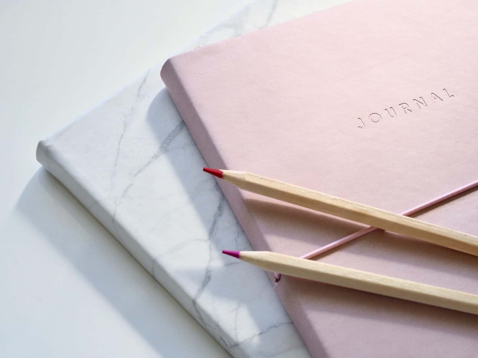 Journal and pencils