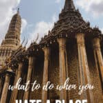 In the world of travel blogs, it's almost always sunshine and rainbows, perfect Instagram photos and blog posts. But what happens when you hate a place? #travel #traveltips