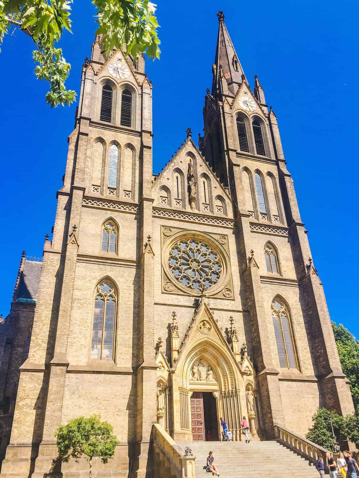Expat Life: Settling into Our 1st Week Living in Prague 8 Namesti Miru church in the Vinohrady neighbourhood of Prague
