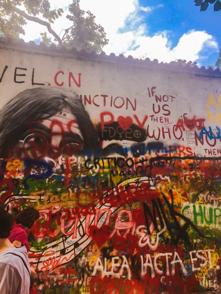 John Lennon Wall in Prague
