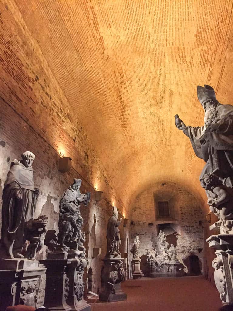 8 Things I Miss About Living in Prague 21 The original Charles Bridge statues in the casemates of Vysehrad