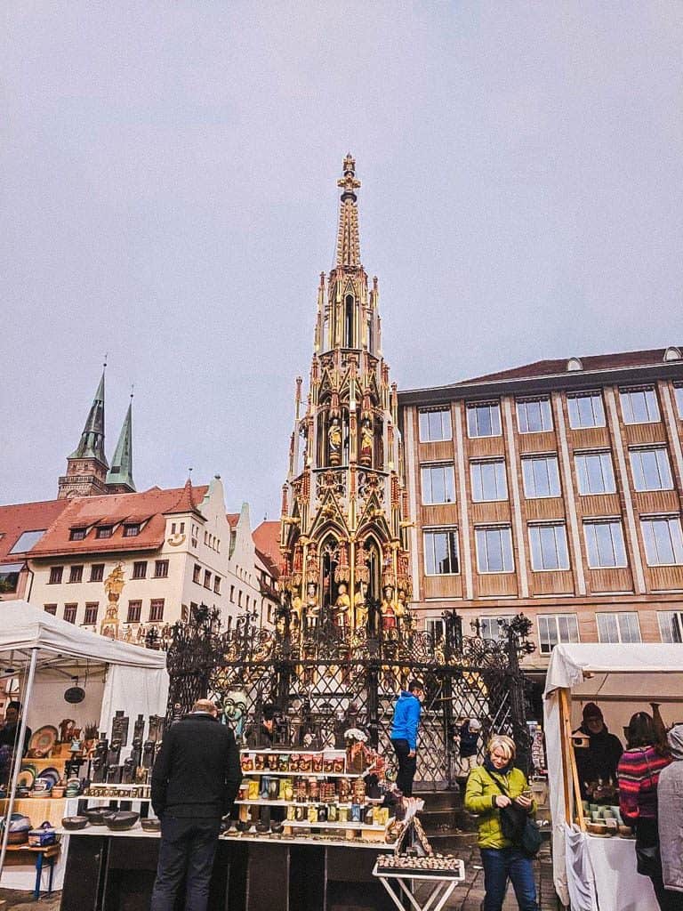 What Is There to Do in Nuremberg? 17 Schöner Brunnen, the gold fountain in Nuremberg