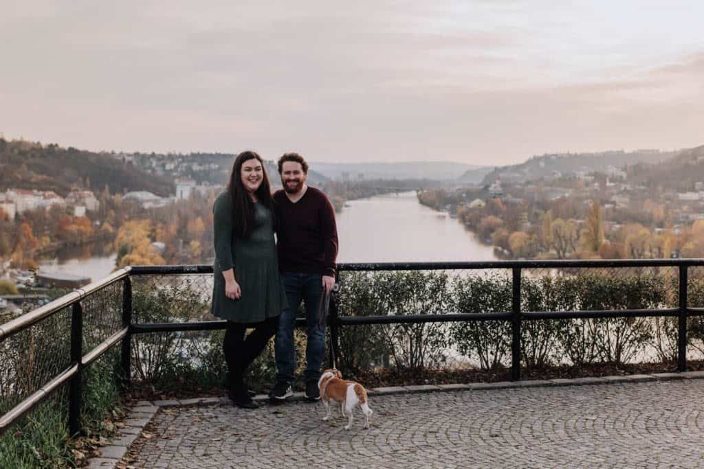 Our Family Photos in Prague 9 Overlooking the view from Vysehrad