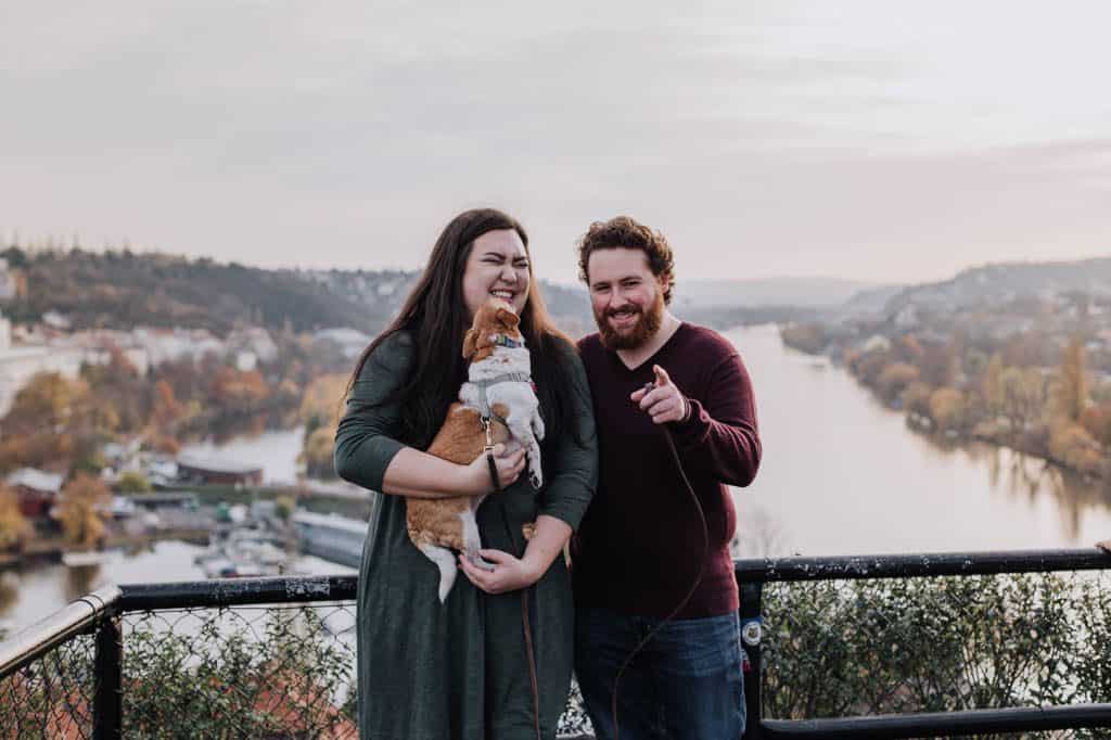 Our Family Photos in Prague 10 Overlooking the view from Vysehrad