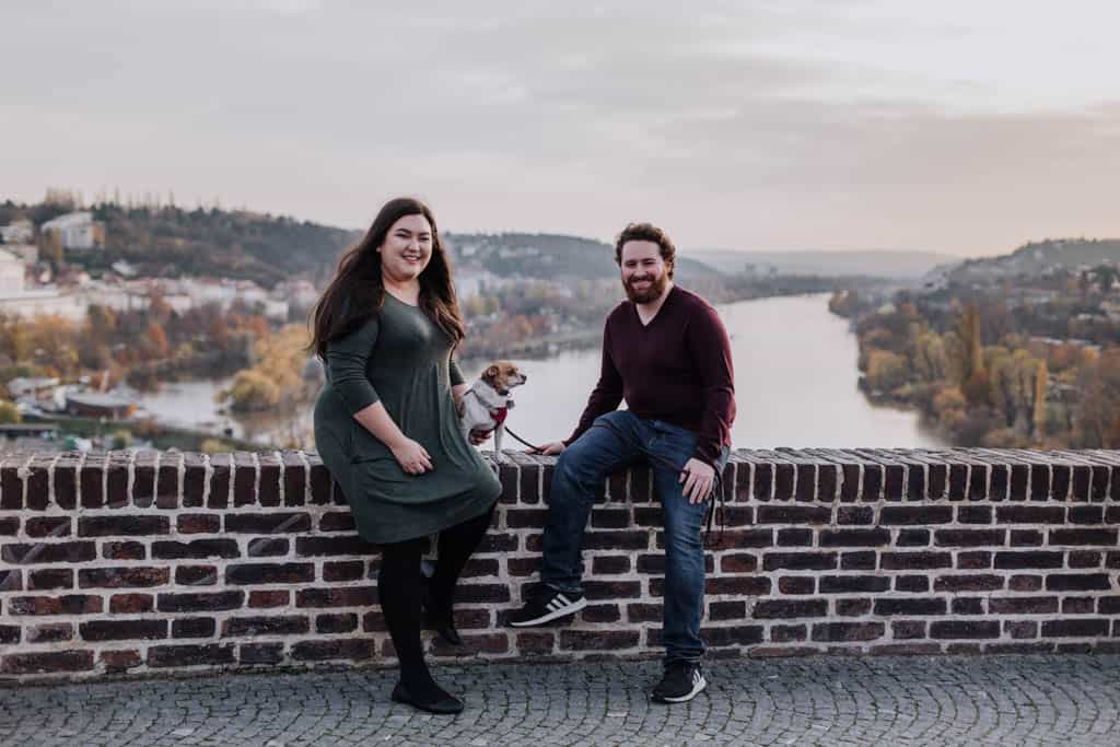 Our Family Photos in Prague 11 Overlooking the view from Vysehrad