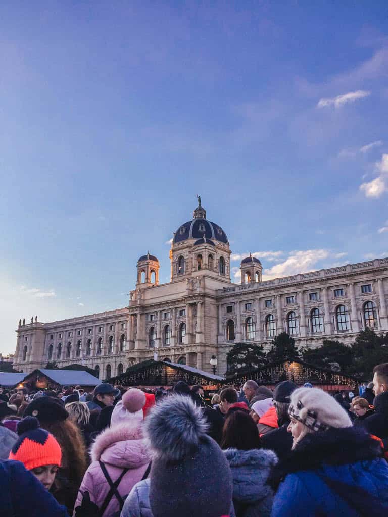 The Ultimate European Christmas Market Road Trip 21 Crowds at a Christmas Market in Vienna