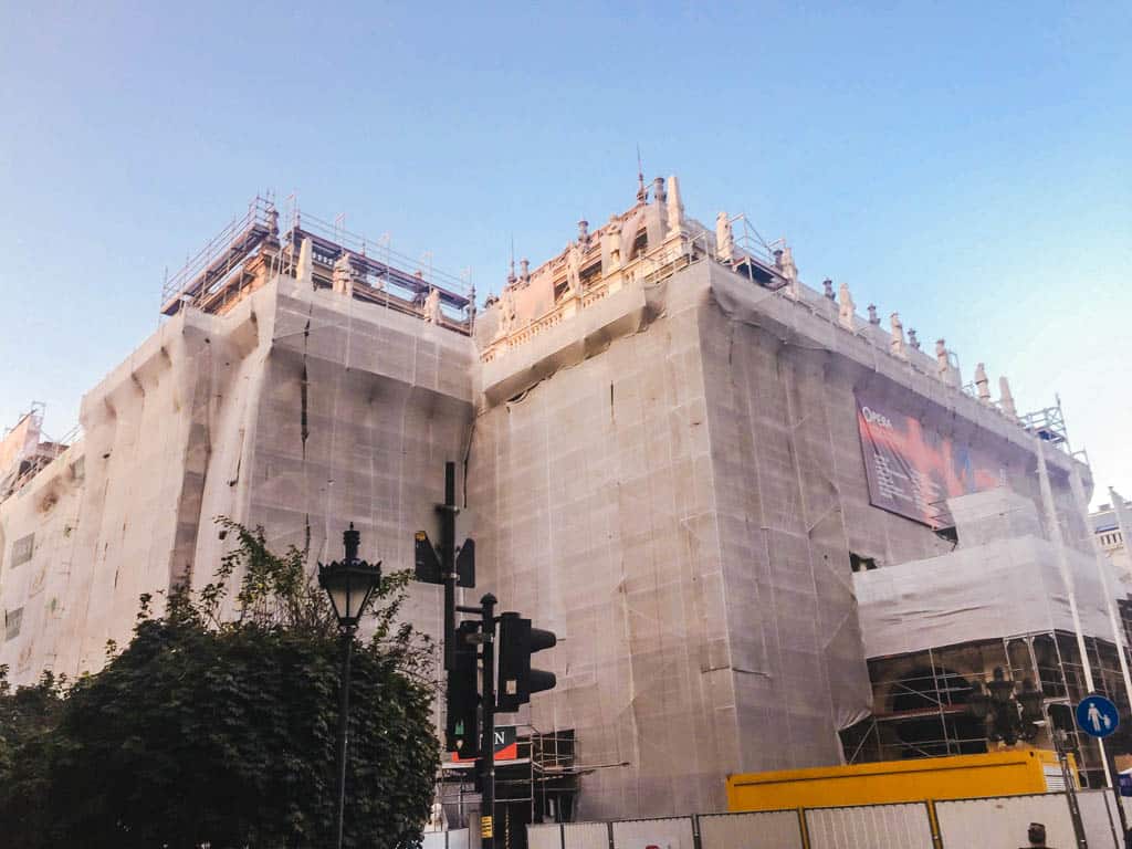 21 Things to Do in Budapest 16 Hungarian State Opera under construction