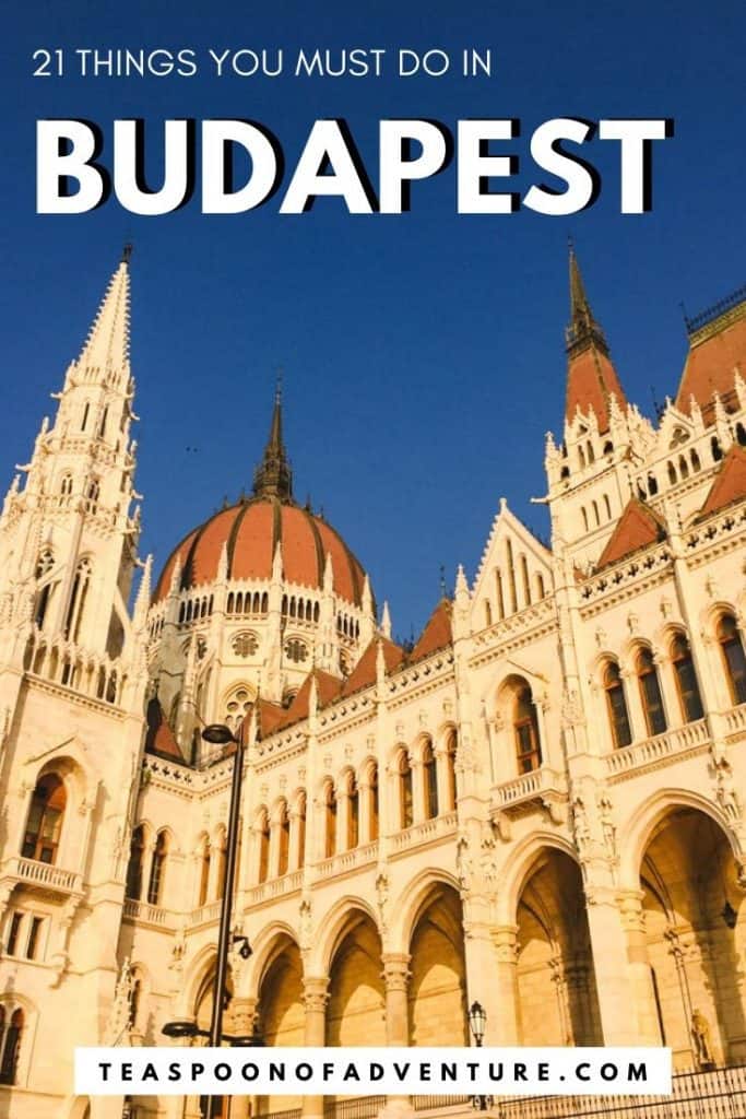 21 Things to Do in Budapest 19 From hospitals built in caves to thermal baths and ruin bars check out 21 things to do in Budapest! #budapest #hungary #travel #traveltips #traveleurope