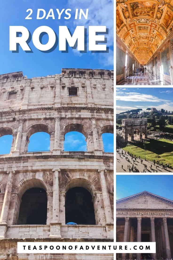 2 Days in Rome - Your Perfect Itinerary 42 Your perfect itinerary for 2 days in Rome! Enjoy a weekend in Rome full of gelato, pasta, pizza, the Colosseum, the Vatican and so much more! #italy #rome #europe #travel #traveltips #romeitinerary #italyitinerary #colosseum