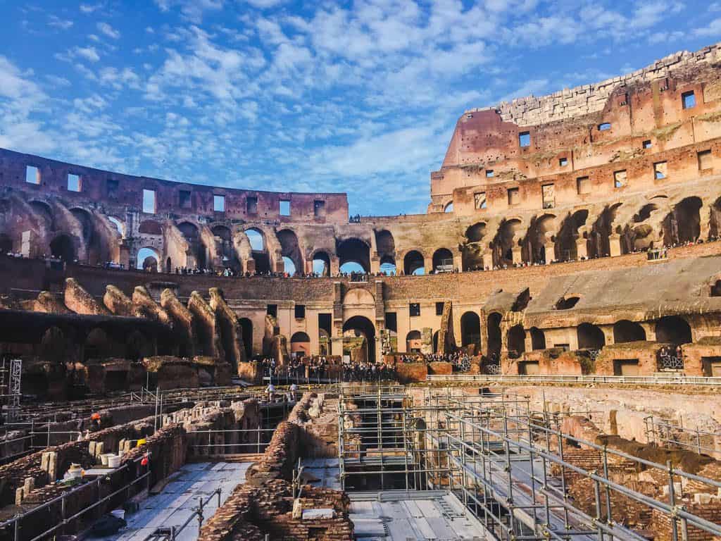 2 Days in Rome - Your Perfect Itinerary 5 Arena level of the Colosseum in Rome, Italy