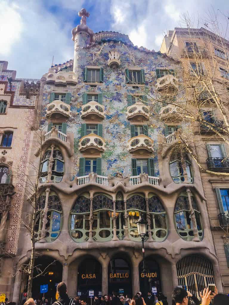outside Casa Batllo