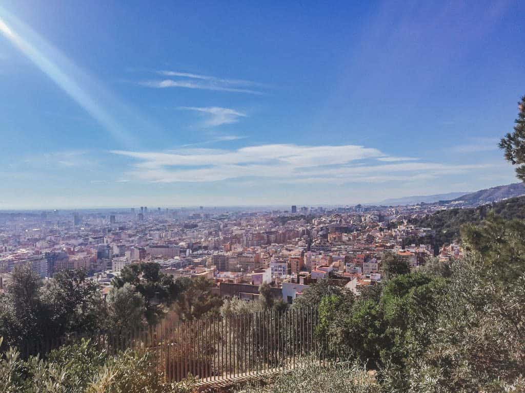 view from Parc Guell, Barcelona