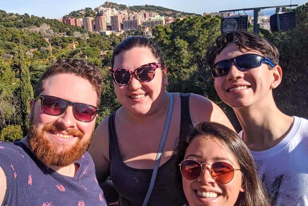 selfie at Parc Guell, Barcelona