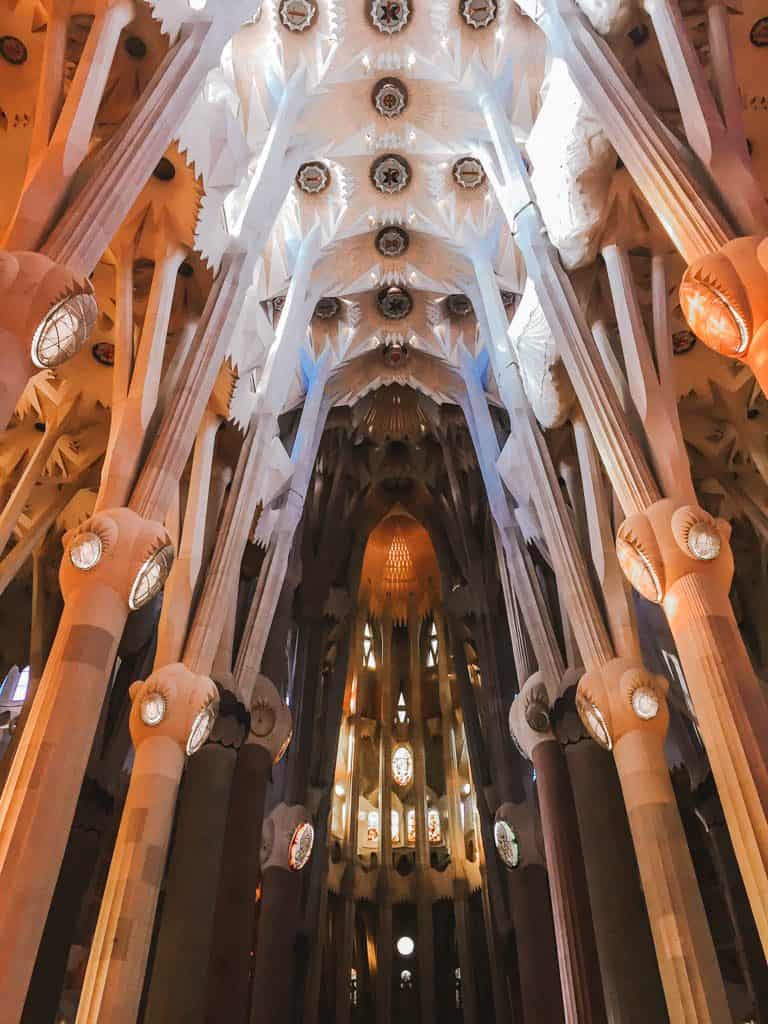 inside La Sagrada Familia