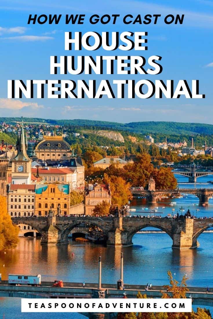 Guess what? We were on House Hunters International! Find out how we got cast on the show, what actually happens during filming and what it was like to see ourselves on TV! #househunters #househuntersinternational #hgtv #hhi #travel #traveltips #realitytv #traveleurope #europe #prague #realestate