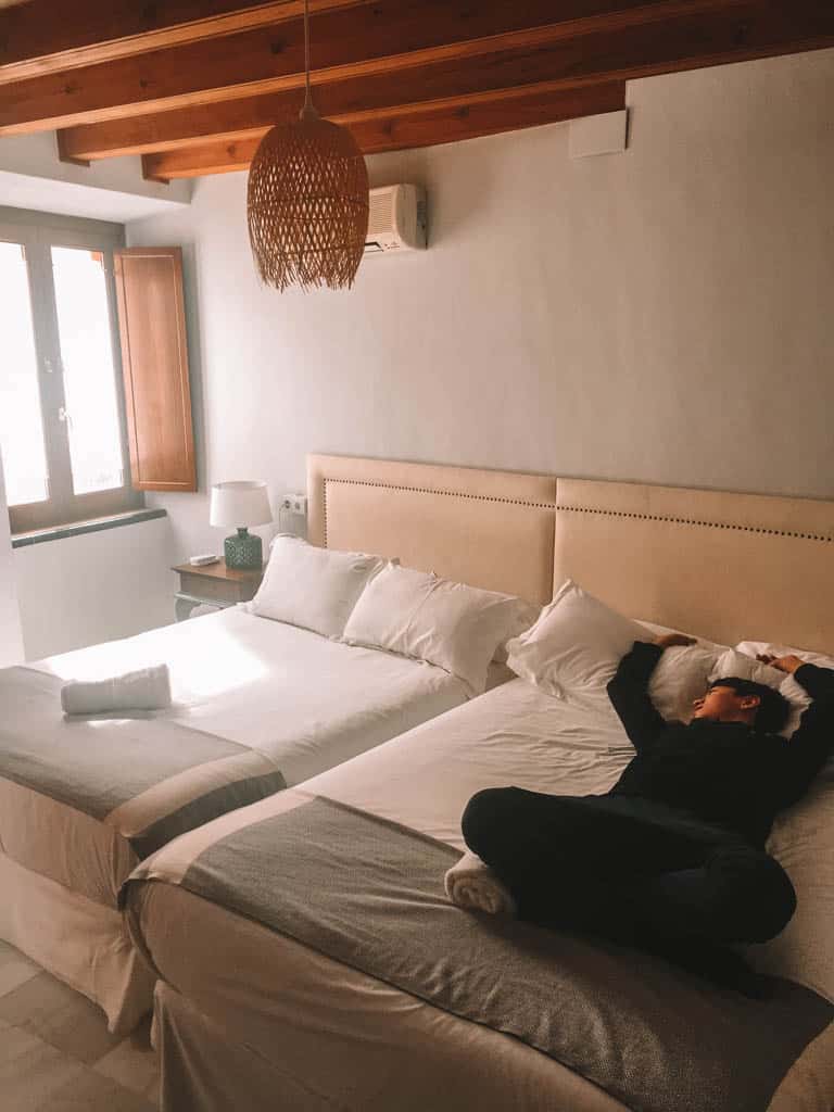 bedroom in our apartment in Seville