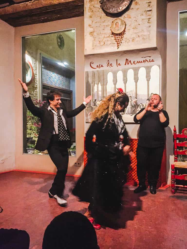 Falling in Love with Seville 13 Dancers and singers at a flamenco show in Seville