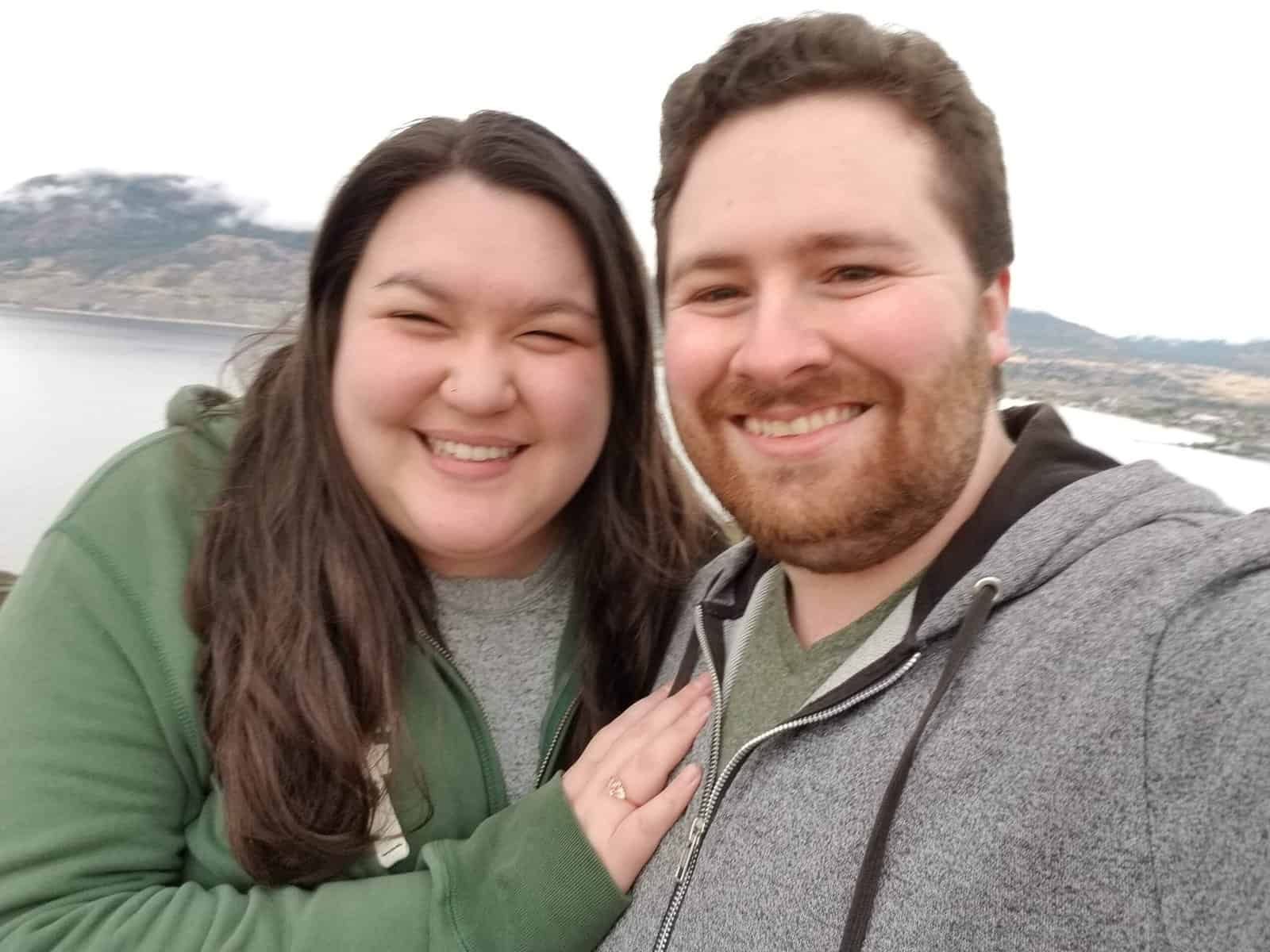 We're Engaged! 11 Mount Munson selfie