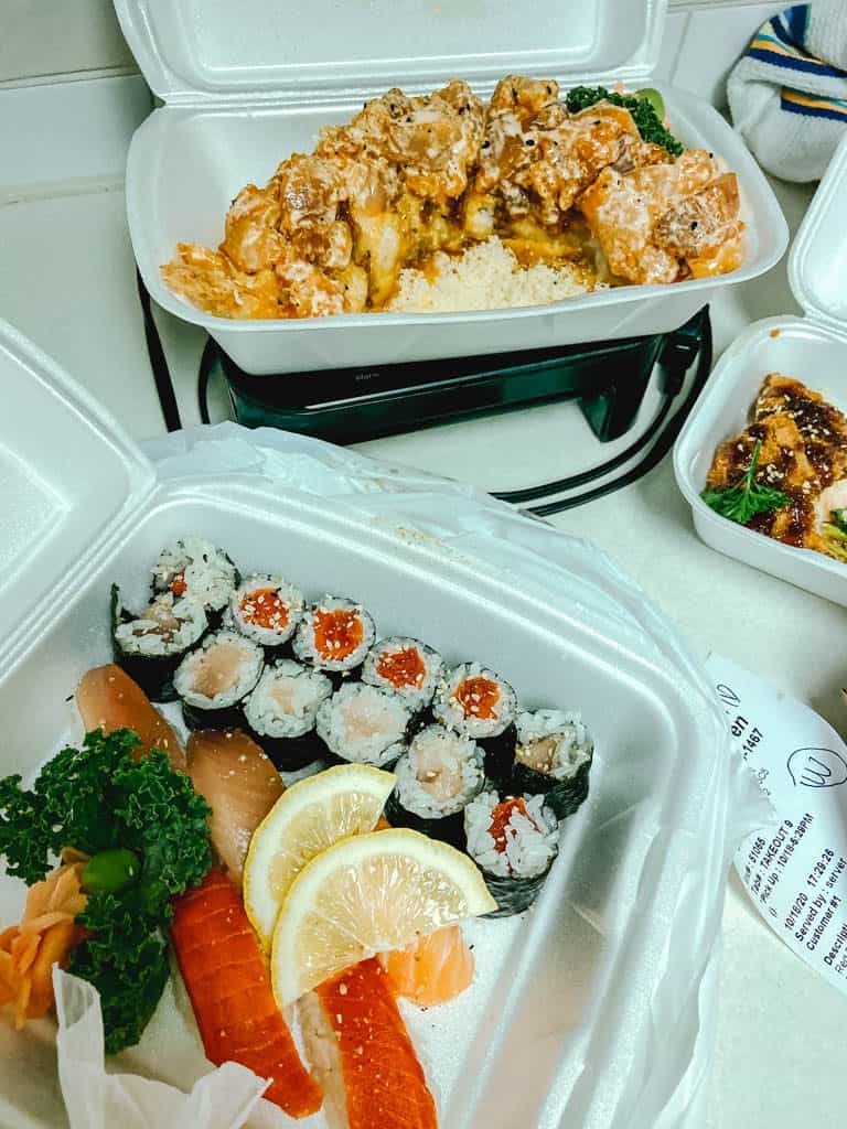 We're Engaged! 13 Take out from Sushi Heaven in Penticton, BC
