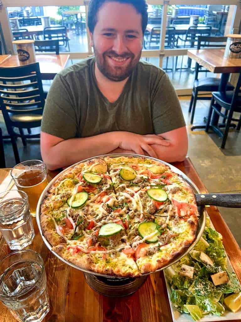 Pizza from Bad Tattoo Brewing