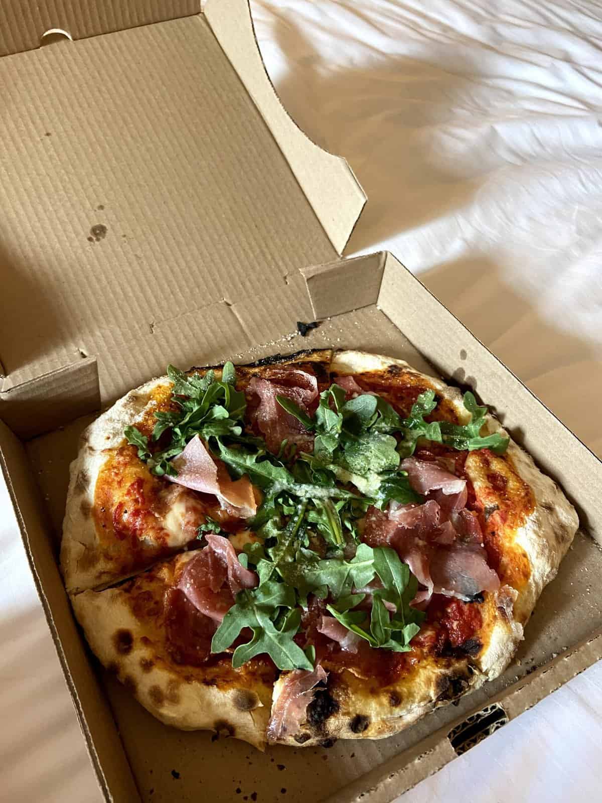Pizza from Caramba in Whistler