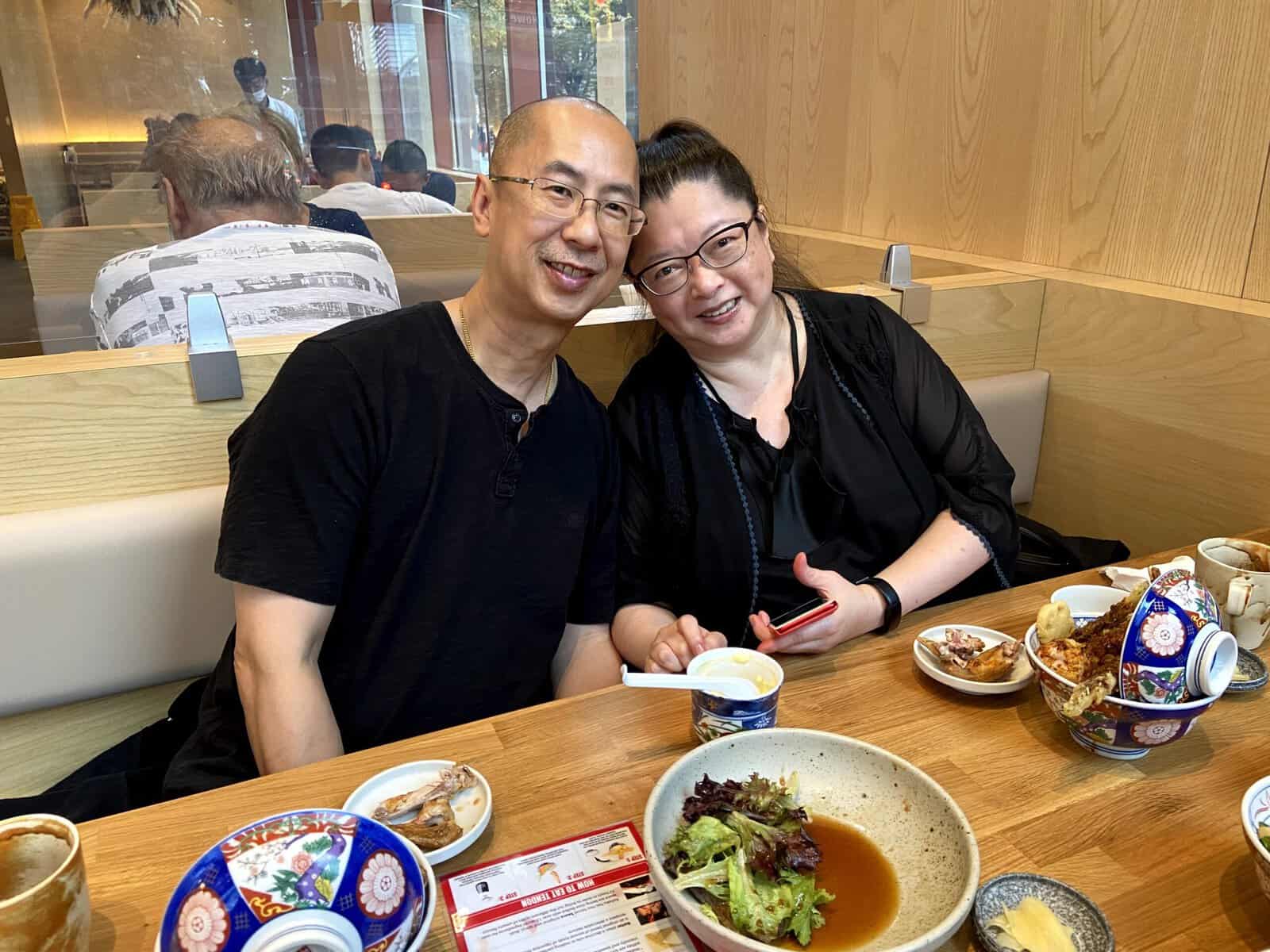 dinner at tendon kohaku