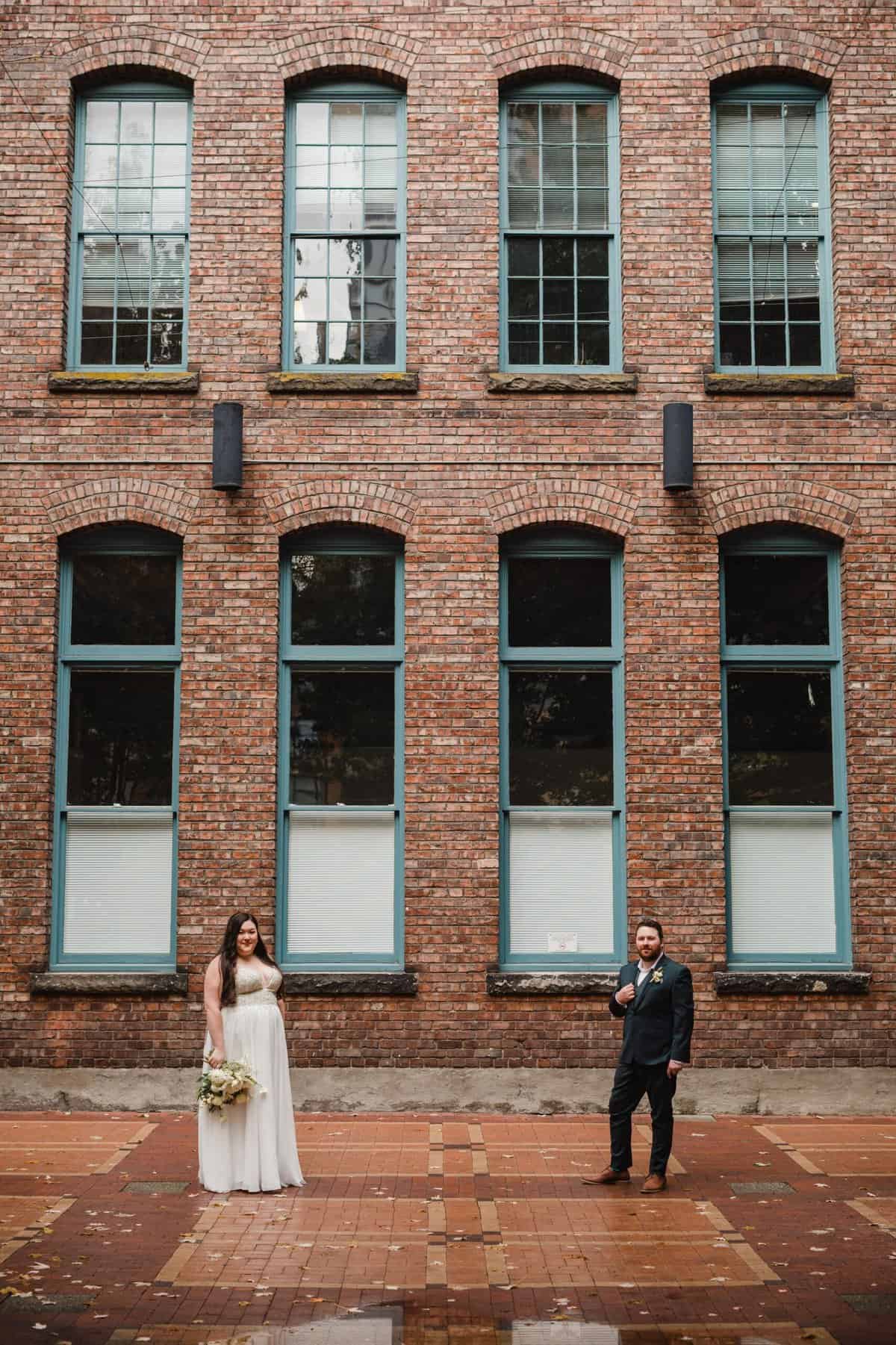 yaletown elopement portrait