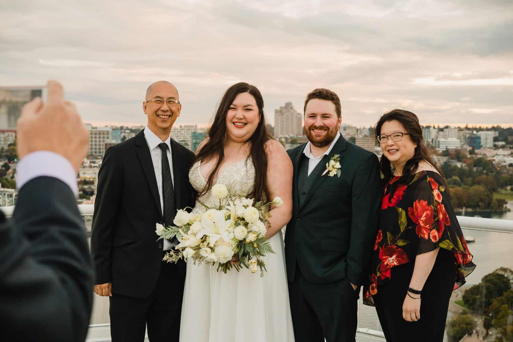 yaletown wedding rooftop photo