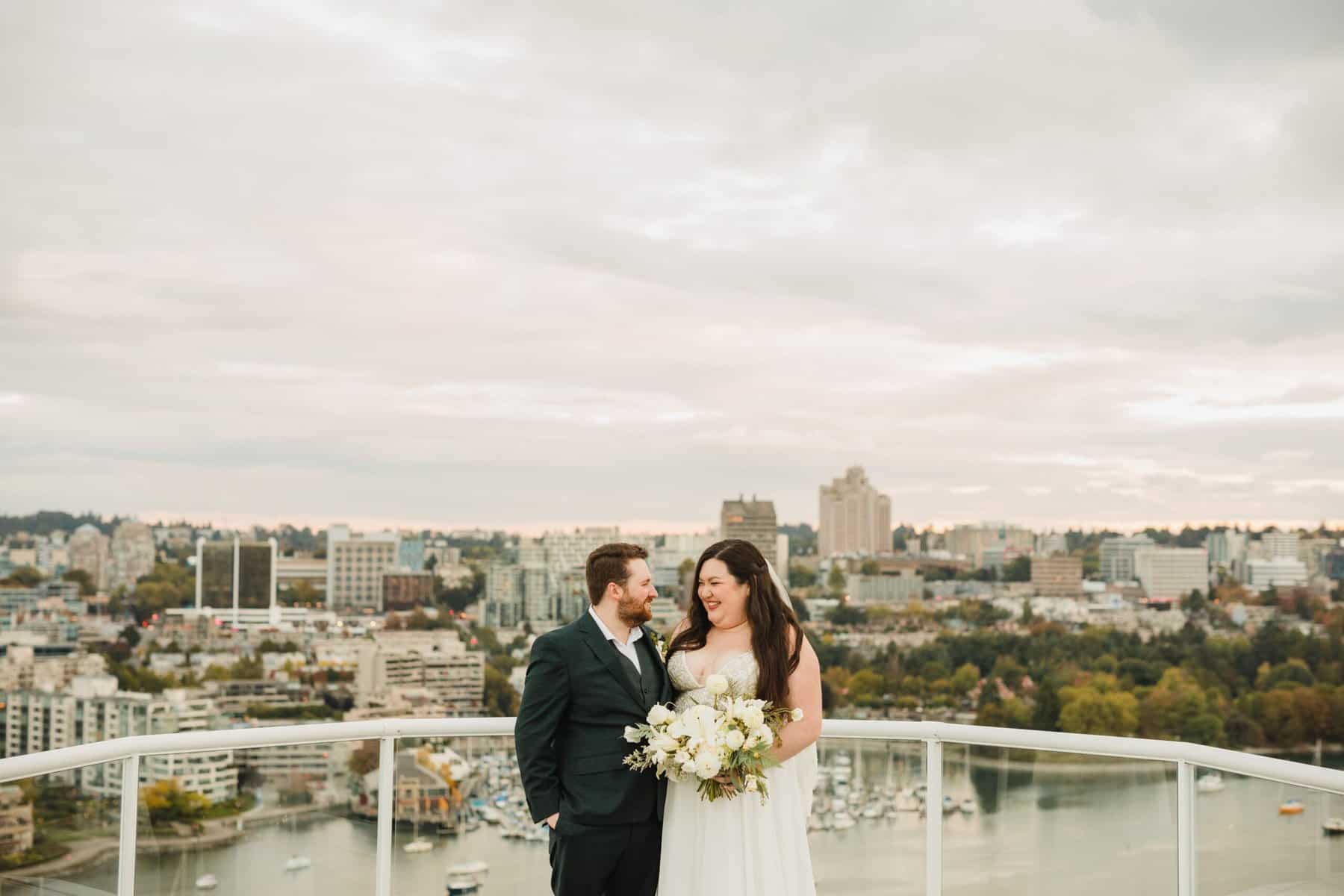 yaletown wedding rooftop photo