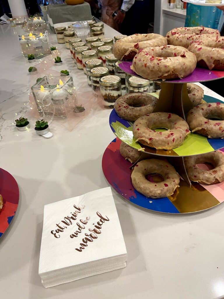Which Wedding Traditions Did We Actually End Up Skipping? 20 cartems donuts for wedding reception dessert