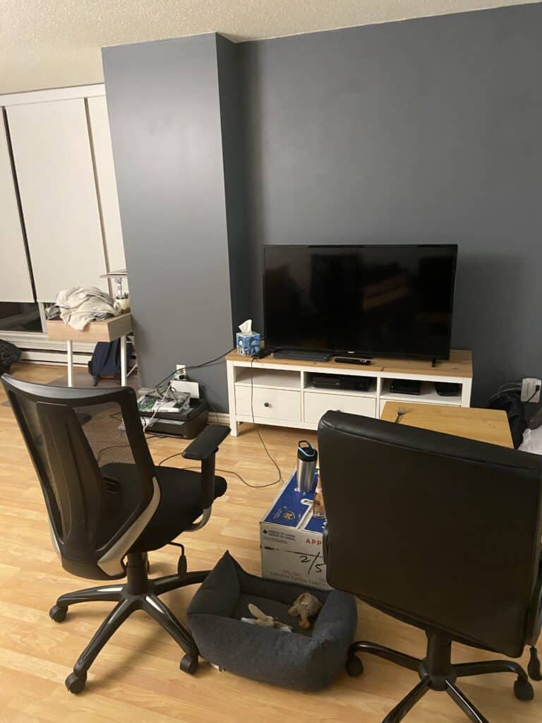 Welcome Home! Our Yaletown, Vancouver Apartment Tour 22 computer chairs as couch