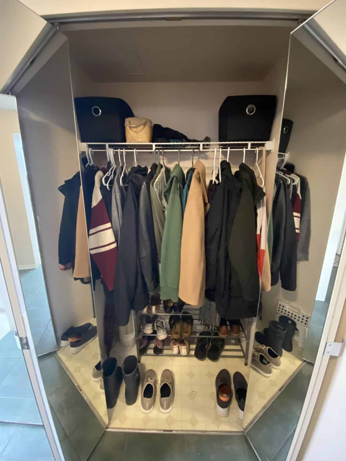 Welcome Home! Our Yaletown, Vancouver Apartment Tour 6 yaletown apartment coat closet