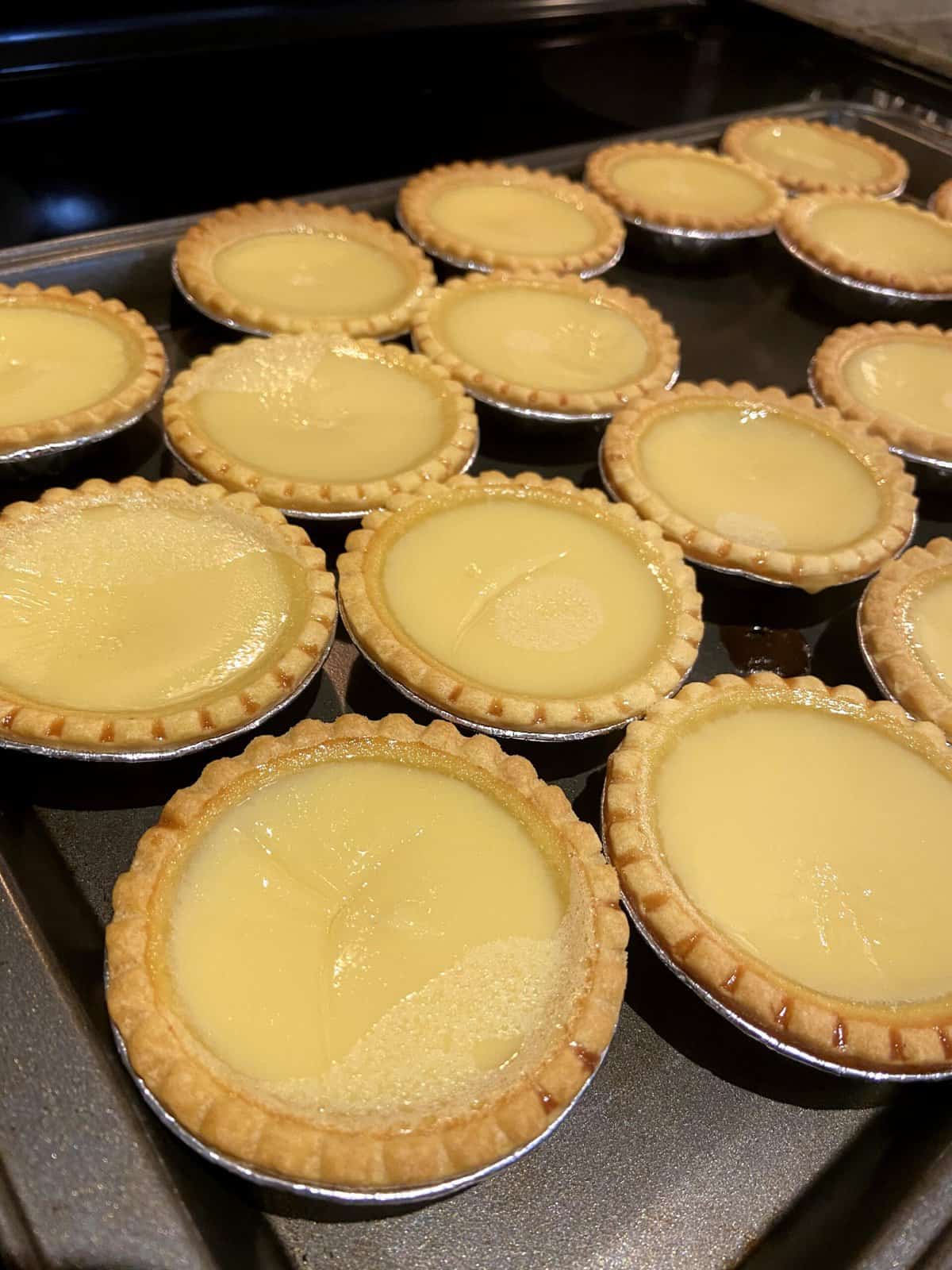 chinese new year homemade egg tart (dan tat)