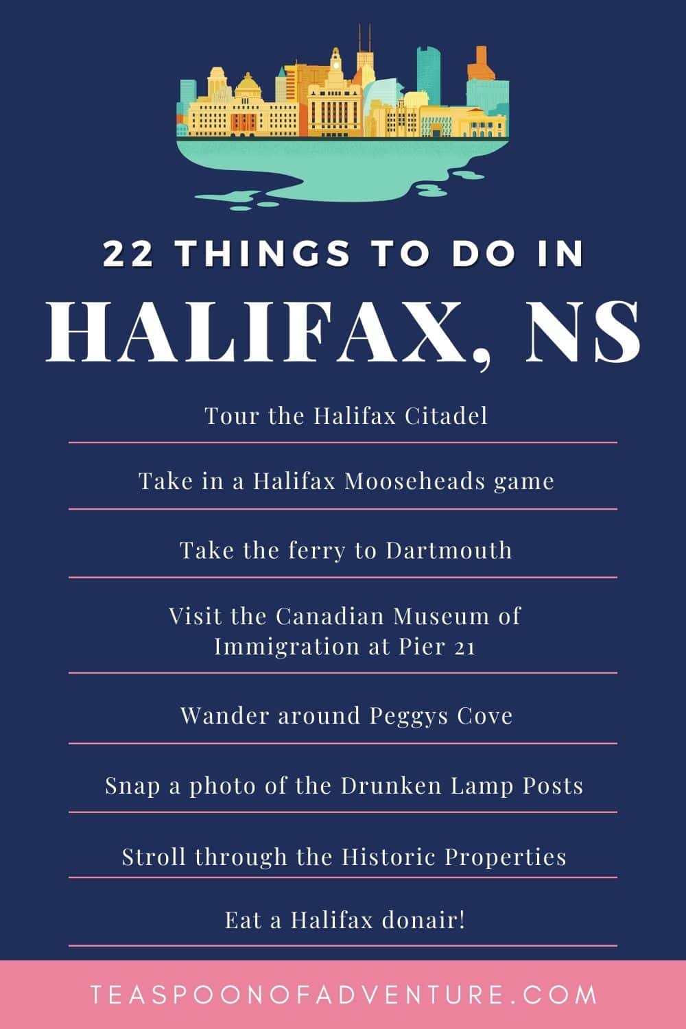 22 Fun Things to Do in Halifax, Nova Scotia 35 Halifax, Nova Scotia is a fun city with tons of culture, activities, history and incredible food. Check out 22 things to do in Halifax! #halifax #novascotia #canada #waterfront #travel #travelcanada #itinerary #halifaxitinerary #lunenburg #peggyscove #lighthouse