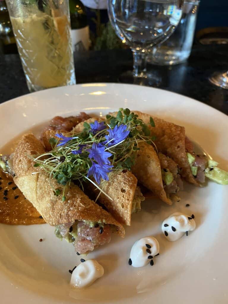 What to Eat in Halifax, Nova Scotia, Canada 15 tuna tartare cannoli at julep in halifax