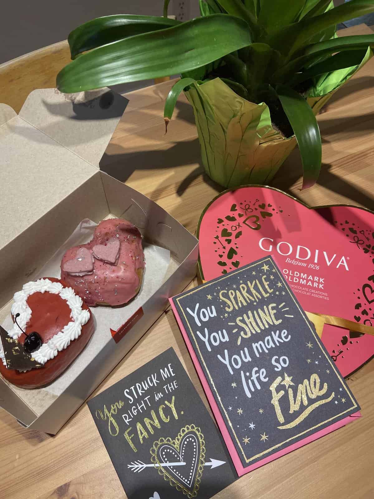 Month in Review: February 2022 4 Valentine's 2022 with Cartems donuts, cards, chocolates and a plant