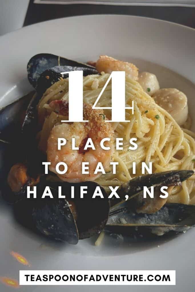 What to Eat in Halifax, Nova Scotia, Canada 2 WHERE TO EAT IN HALIFAX, NOVA SCOTIA! Halifax, Canada is a foodie destination that should be on your travel list. Check out 14 things to eat in Halifax including lobster pasta, donair, chocolates and more! #foodie #seafood #chocolate #halifax #travel #novascotia #peggyscove #canada