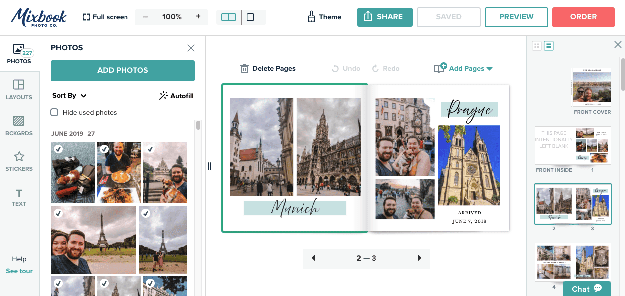 Mixbook photo book creator, Mixbook Studio photo editor