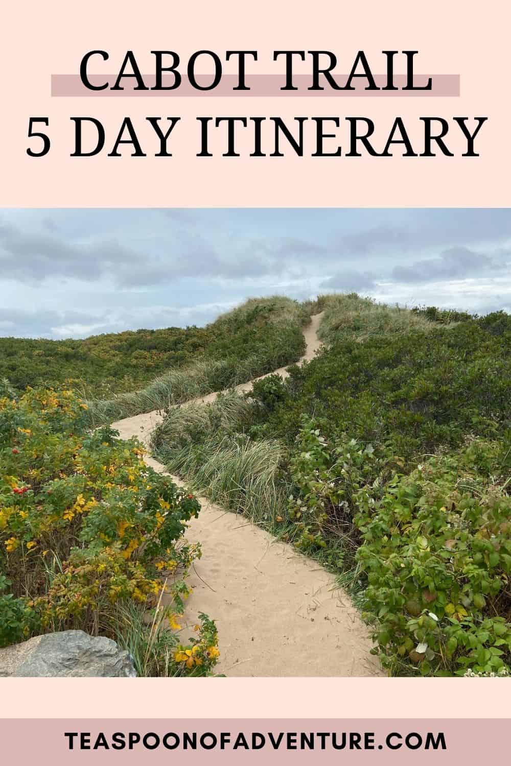 CAPE BRETON ISLAND, NOVA SCOTIA: Check out how to spend 5 days on Cape Breton Island with my Cabot Trail itinerary! Where to stay, when to go, what to see and more on the Cabot Trail! #cabottrail #capebreton #capebretonisland #roadtrip #travel #novascotia #canada #travelcanada