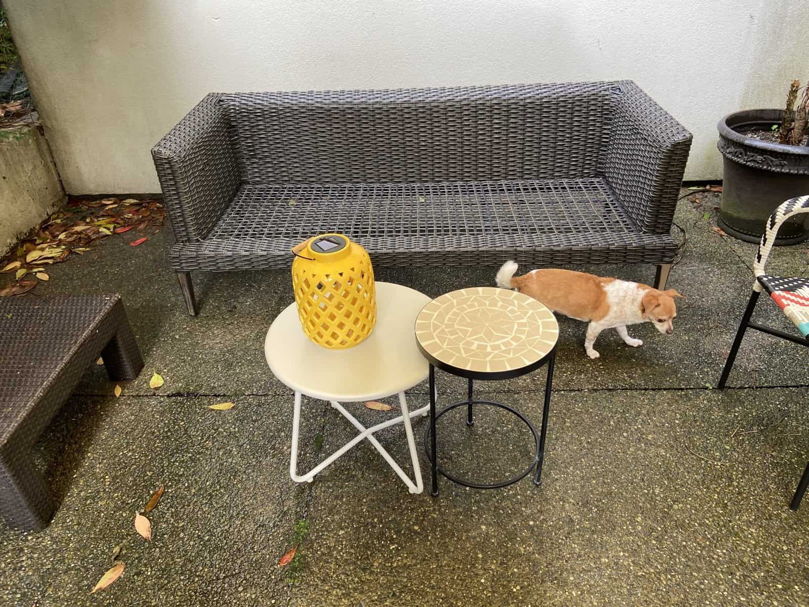 Our Budget Patio Makeover 11 patio makeover with two side tables