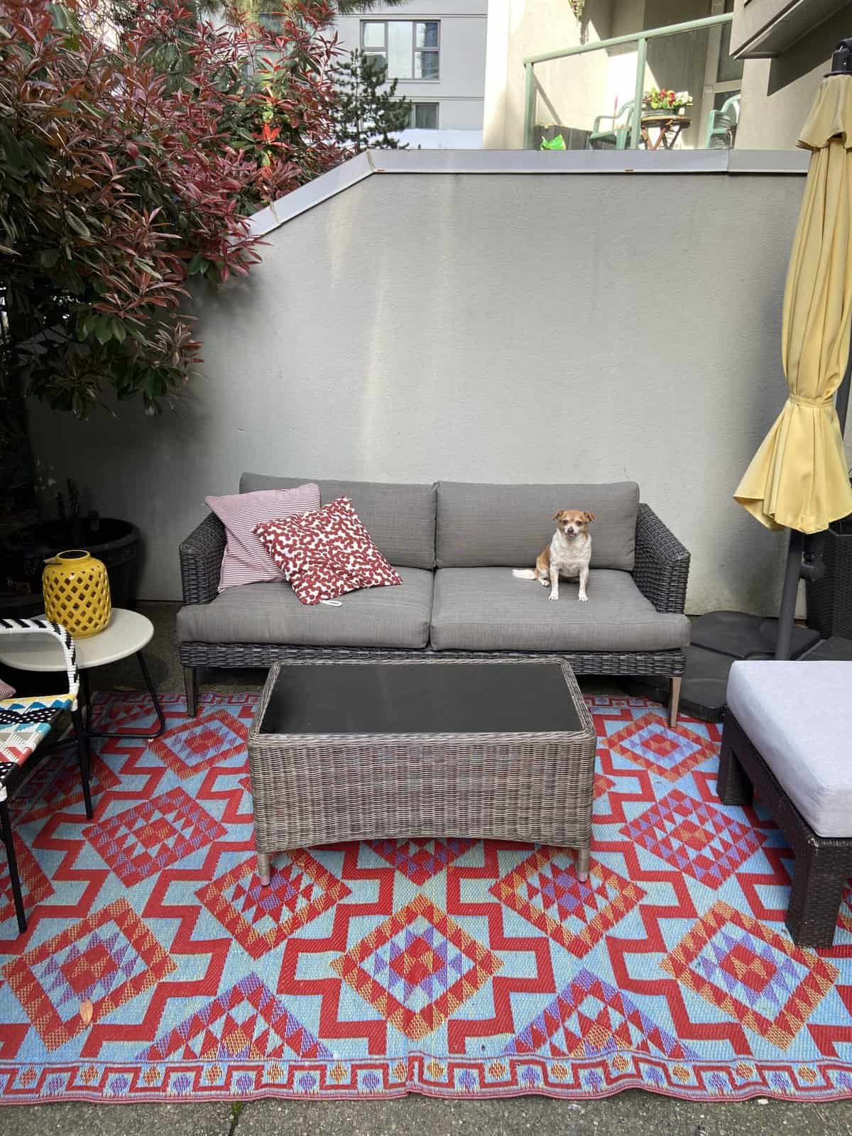 budget patio makeover conversation space