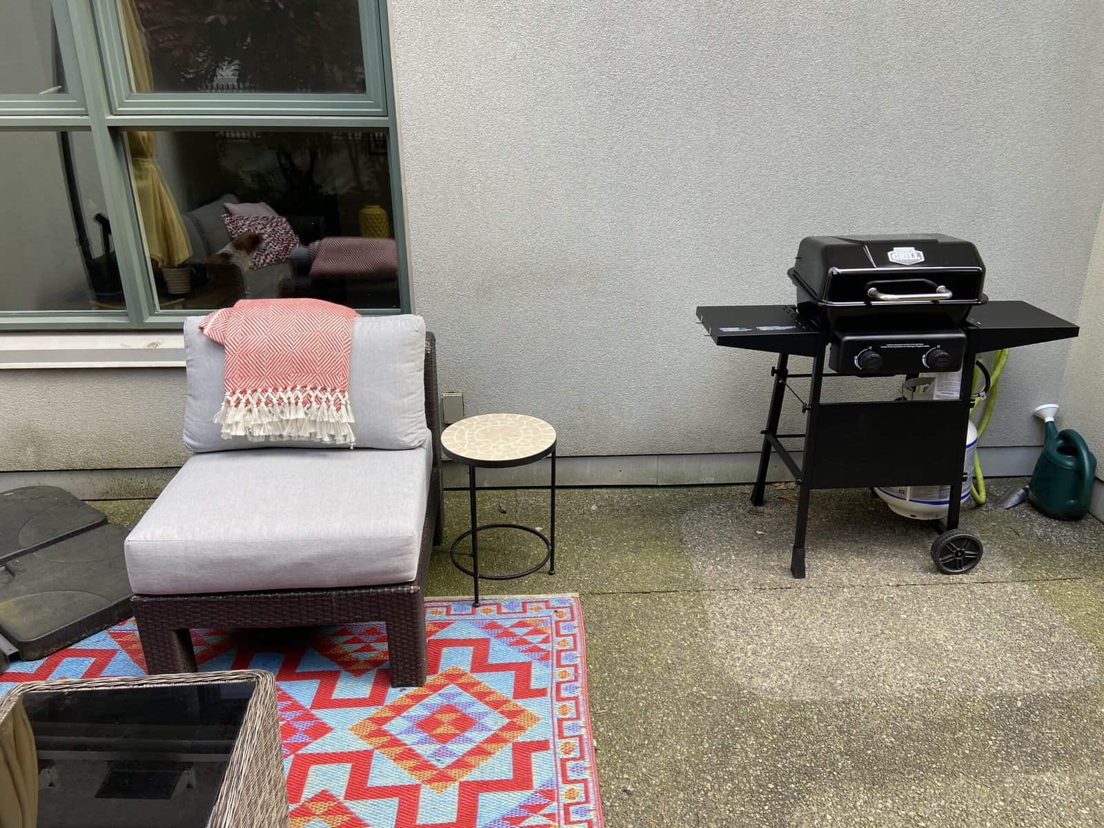 Our Budget Patio Makeover 5 budget patio makeover barbecue